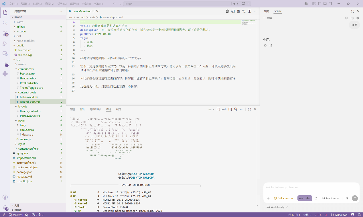 VS Code 中测试 Codex